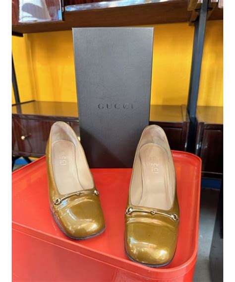 décolleté gucci oro|Scarpe col Tacco e Décolleté Firmate .